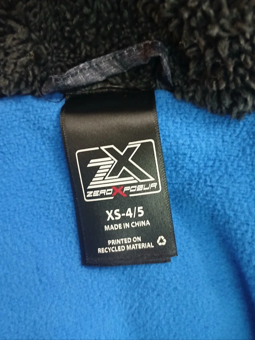 ZeroXposur Black & Blue Kids' Fleece-Lined Jacket